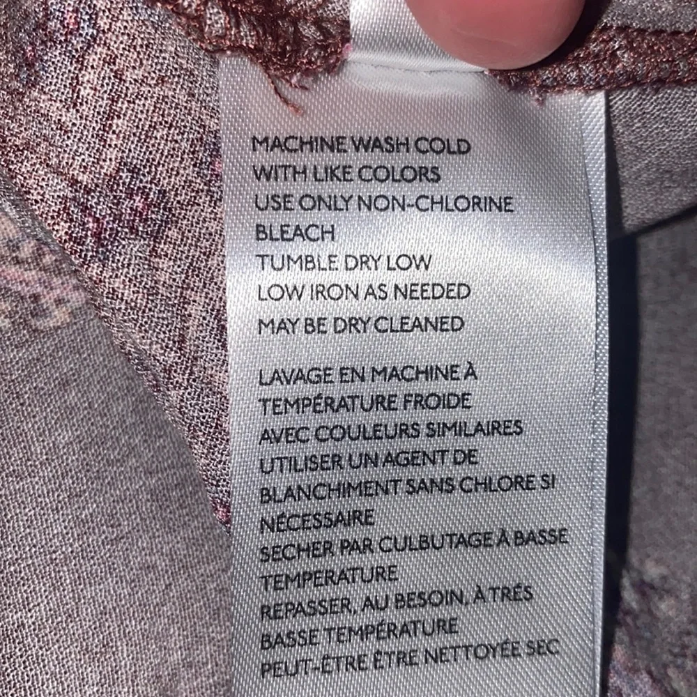 Free People Girl Talk Printed Tunic Top - Pomegranate Combo - Picture 14 of 15